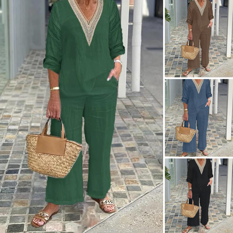 Sivora – Luftig jumpsuit med elegant V-ringning
