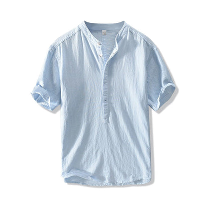 Warin - Light Short-Sleeved Henley Shirt