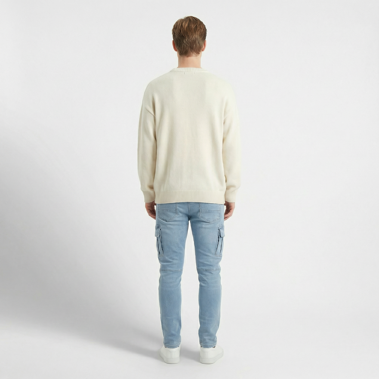 Soren – Smala cargobyxor i stretchdenim