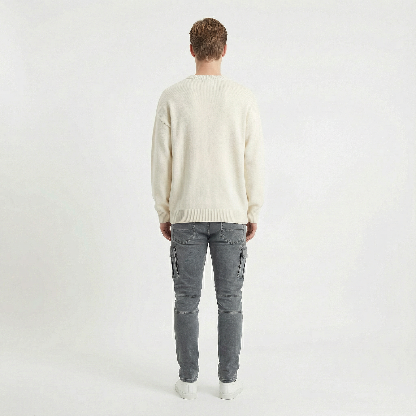 Soren – Smala cargobyxor i stretchdenim