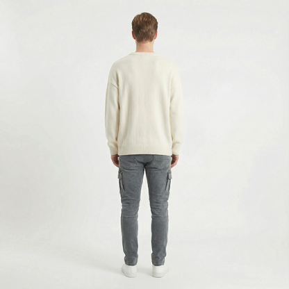 Soren – Smala cargobyxor i stretchdenim