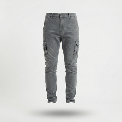 Soren – Smala cargobyxor i stretchdenim