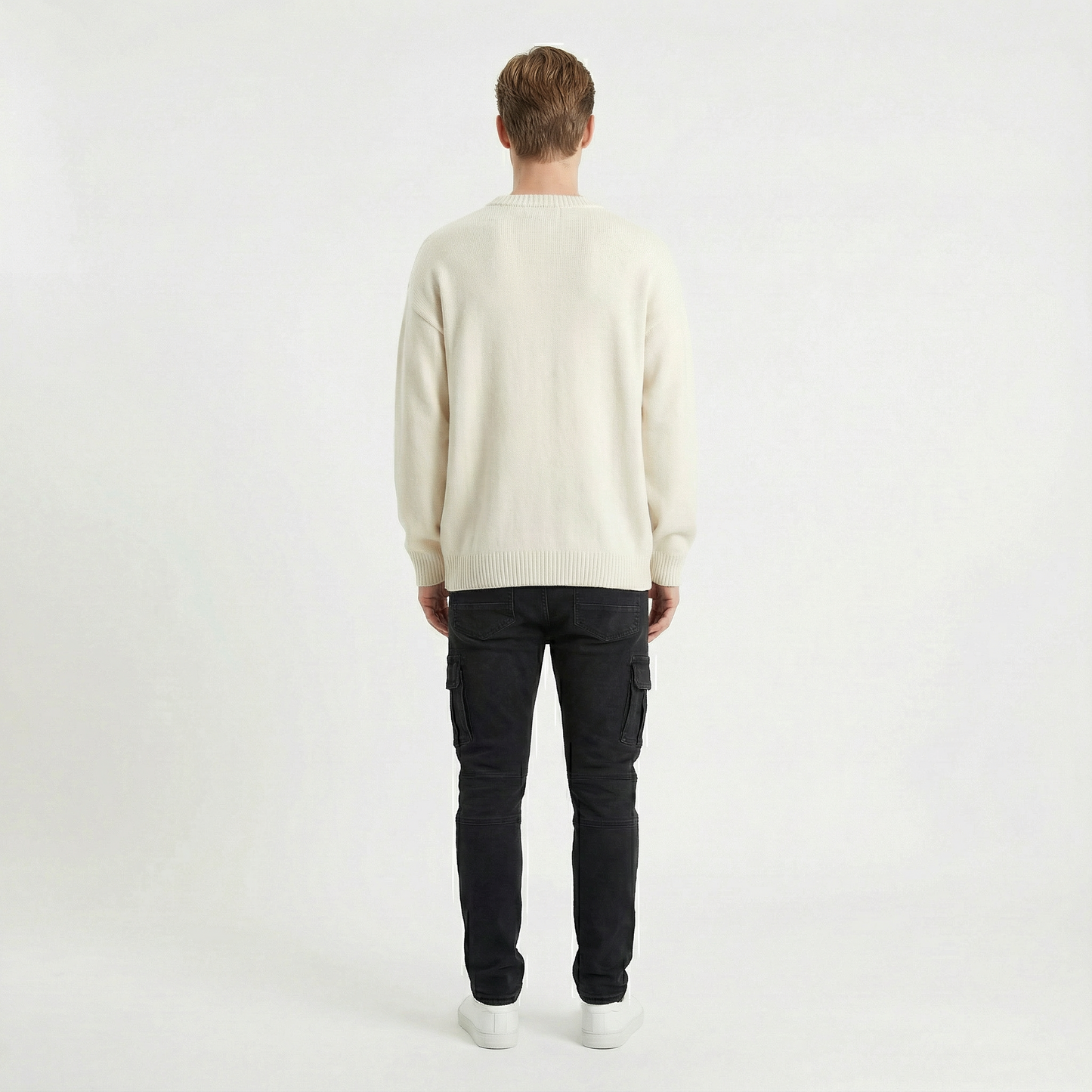 Soren – Smala cargobyxor i stretchdenim