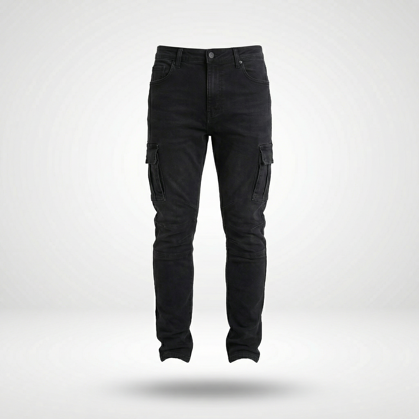 Soren – Smala cargobyxor i stretchdenim