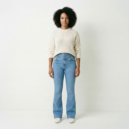 Elvira – Högmidjade jeans med smickrande passform