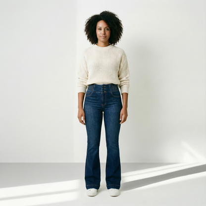 Elvira – Högmidjade jeans med smickrande passform