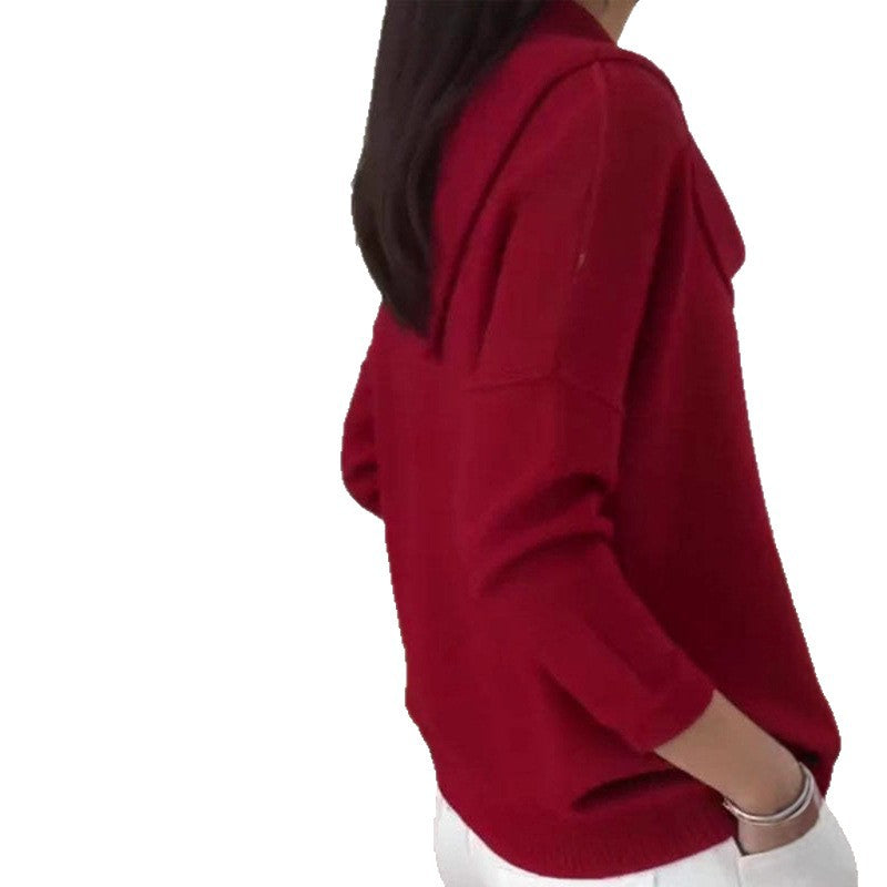 Norea | Stickad tröja med vattenfallsringning