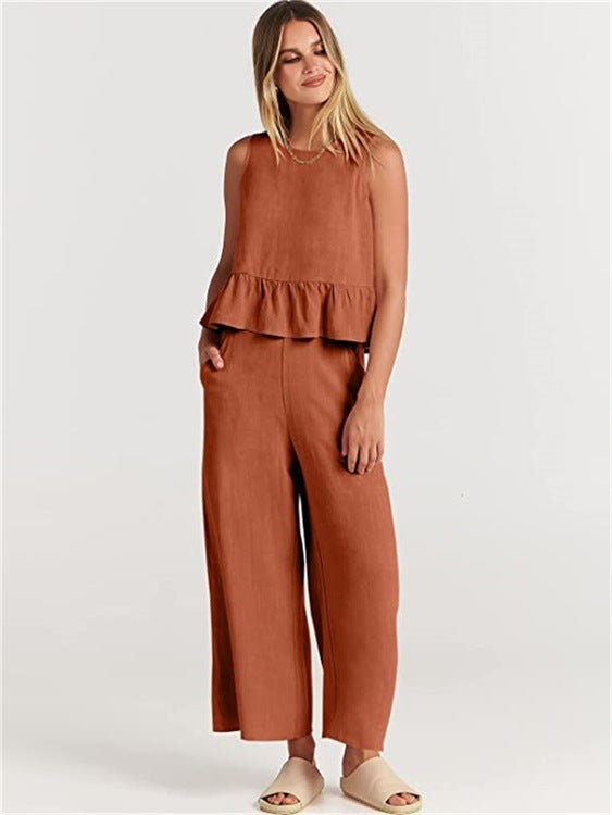 Olivia - Luftigt 2-delat set med eleganta detaljer