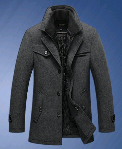 Magnus - Klassisk herrjacka med ståkrage och knapplist