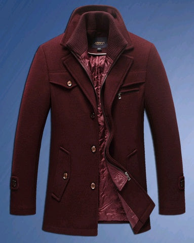 Magnus - Klassisk herrjacka med ståkrage och knapplist