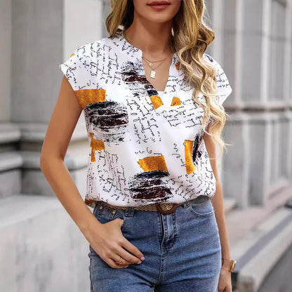Dylin – Blouse with graphic pattern