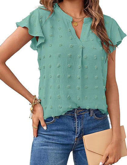 Adisa – Luchtige blouse met reliëfstructuur