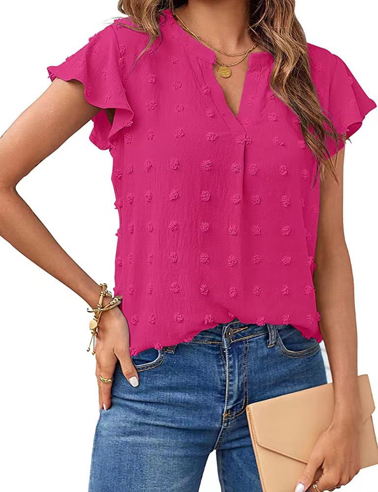 Adisa – Luchtige blouse met reliëfstructuur