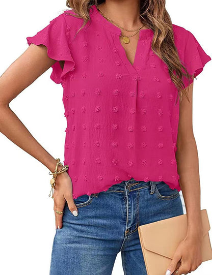 Adisa – Luchtige blouse met reliëfstructuur
