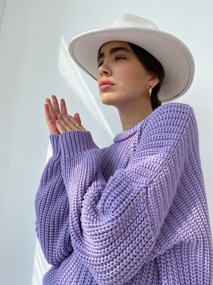 Oversized Sweater Loose Candy Color