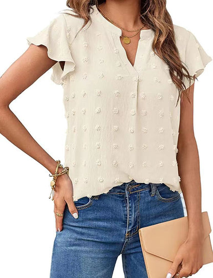 Adisa – Luchtige blouse met reliëfstructuur