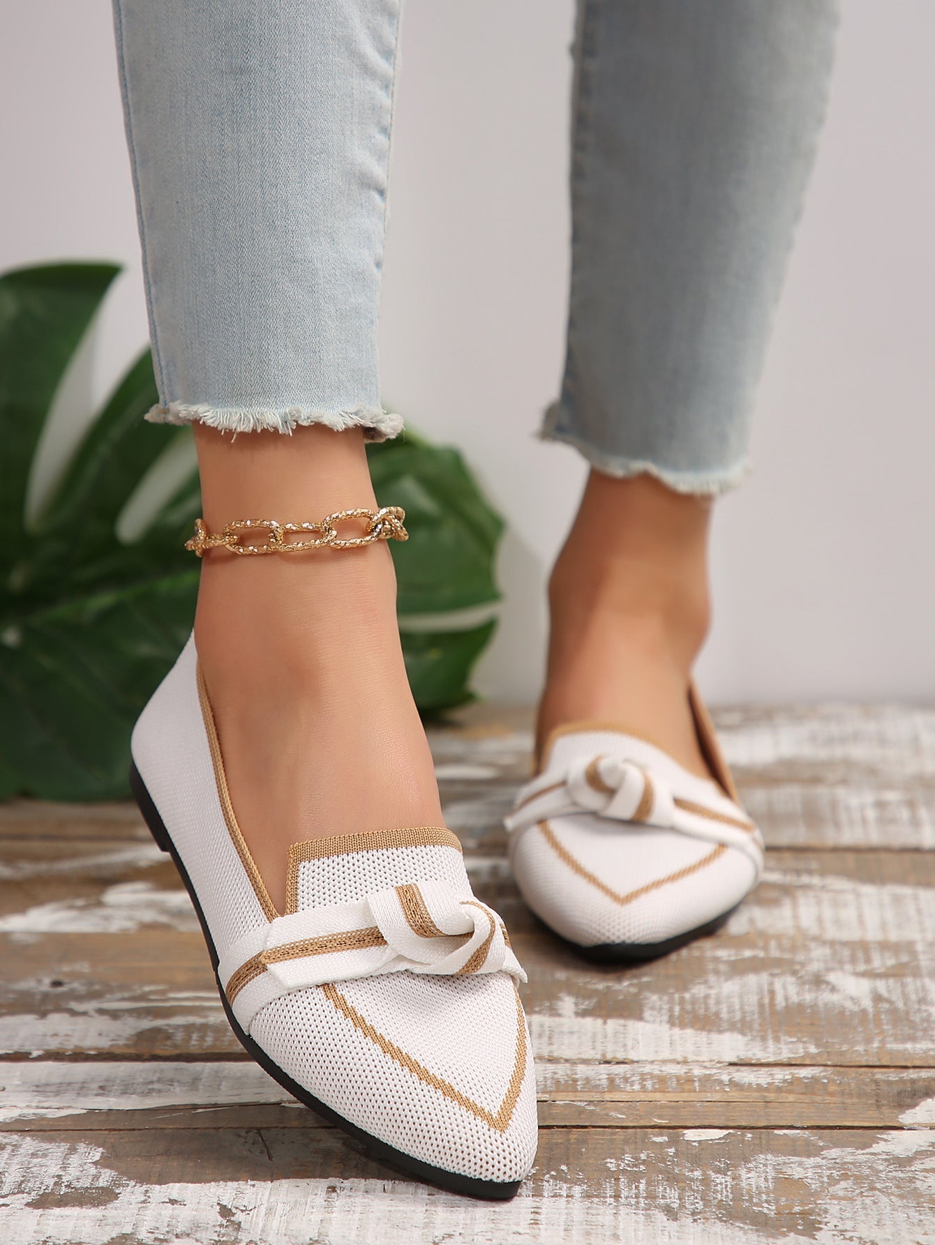 Viona – loafers med knutdetalj