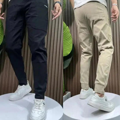 Bren - Svart tapered byxa med ren finish