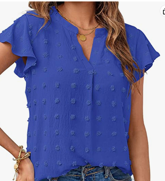 Adisa – Luchtige blouse met reliëfstructuur