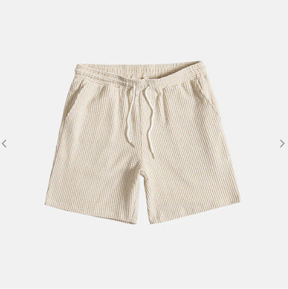 Kael - Crèmekolorad sommartröja med fin struktur