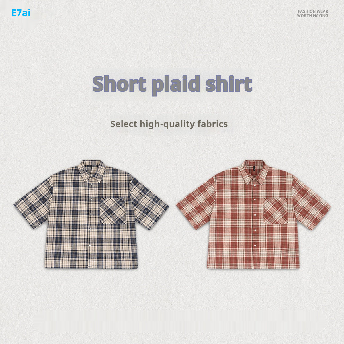 Milan - Rutskjorta med avslappnad sommarstil