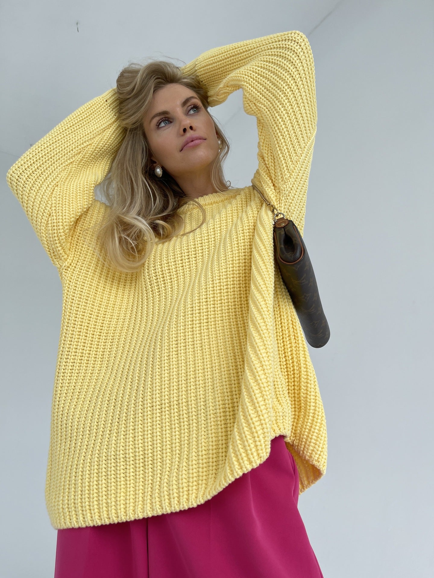 Oversized Sweater Loose Candy Color