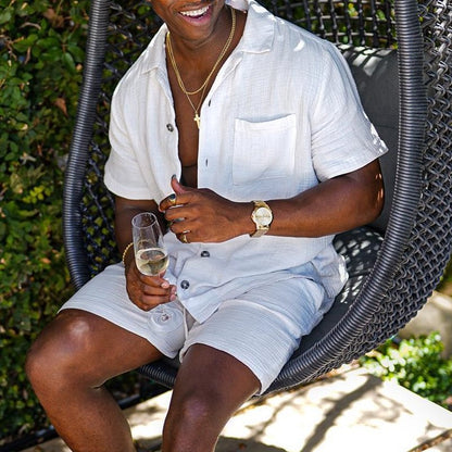 Elion - Krämfärgad sommarset med luftig textur