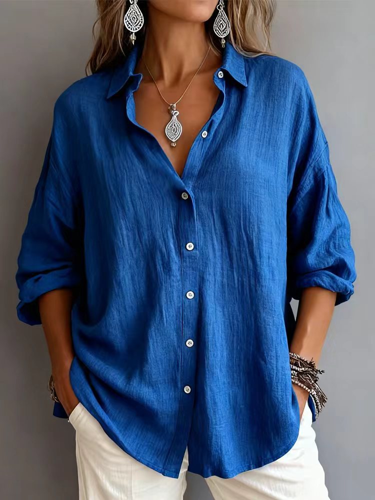 Grelia – Lätt blus med knäppning