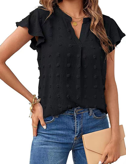 Adisa – Luchtige blouse met reliëfstructuur