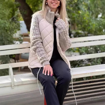 Alva – Stickjacka med quiltad front