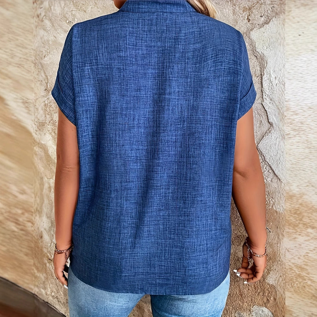 Linnea – Lätt blus med V-hals