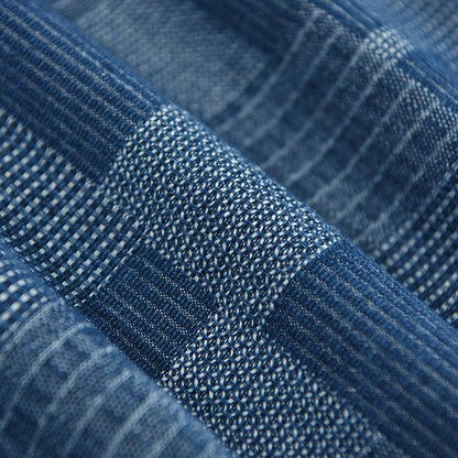 Niro - Blå sommarskjorta med grafisk textur