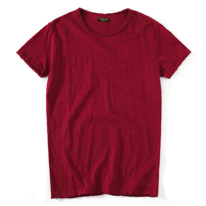 Loke – Light Pink Basic T-shirt with Soft Texture