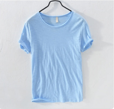 Loke – Ljusrosa Bas T-shirt med Mjuk Struktur