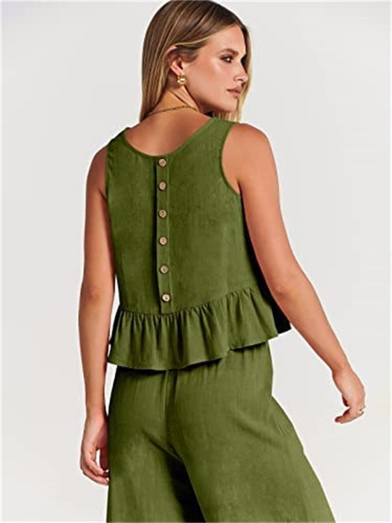 Olivia - Luftigt 2-delat set med eleganta detaljer