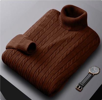 Wilmer - Ljusgrå polotröja med fin struktur