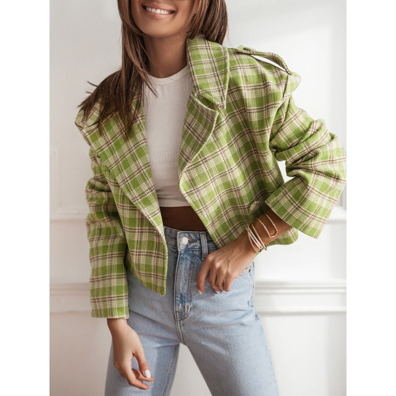 Green Plaid / XL
