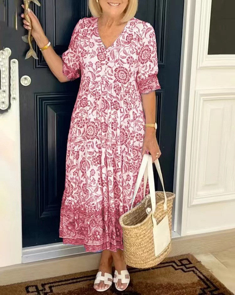 Solveig – Blommig maxiklänning med tidlös charm
