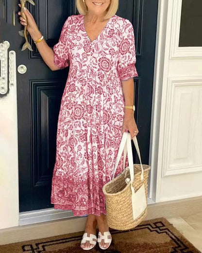 Solveig – Blommig maxiklänning med tidlös charm