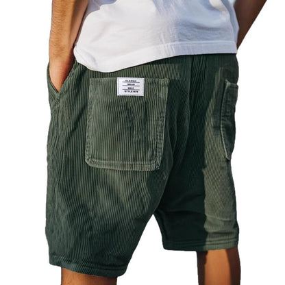 Ture – Avslappnade shorts i mjuk corduroy