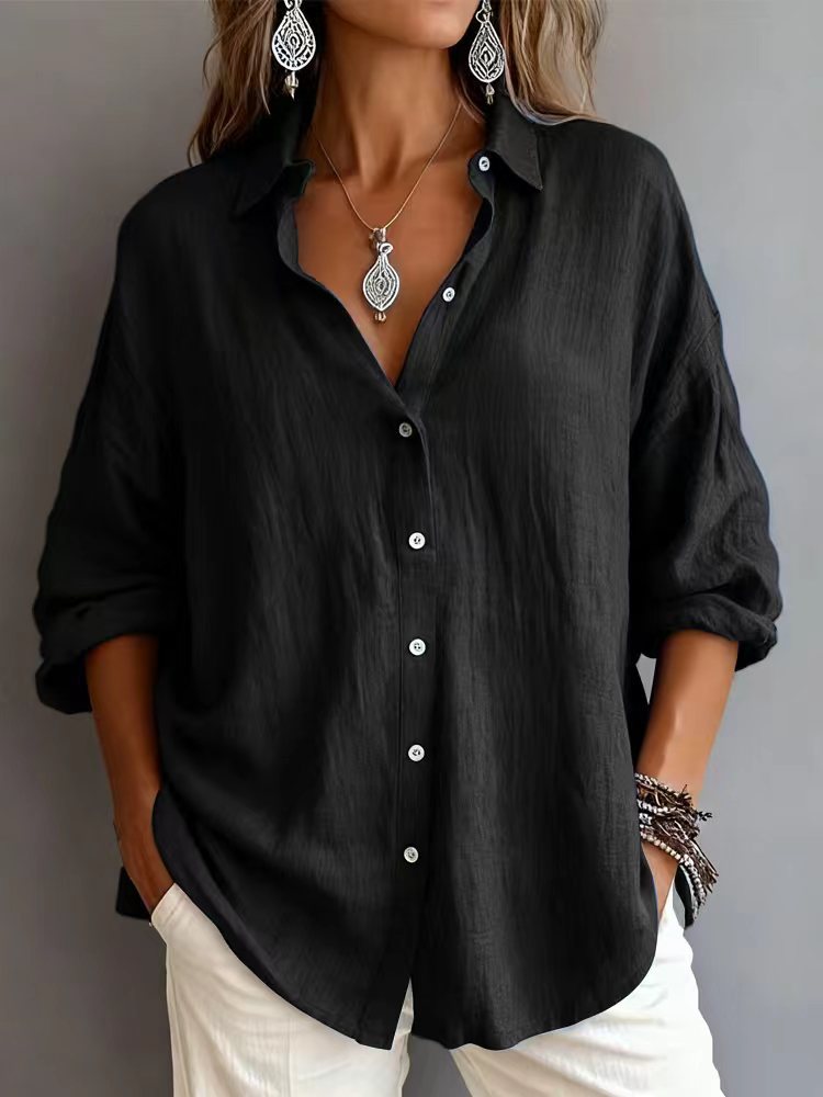 Grelia – Lätt blus med knäppning