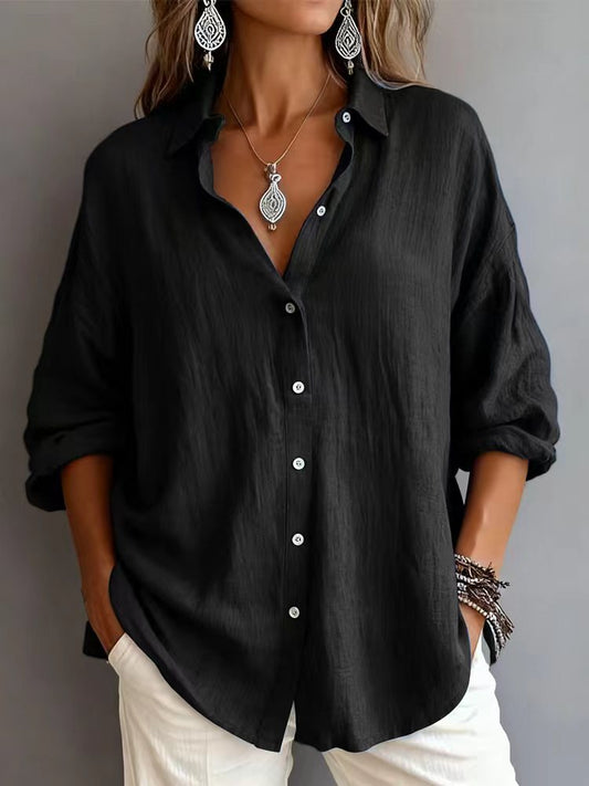 Grelia – Lätt blus med knäppning