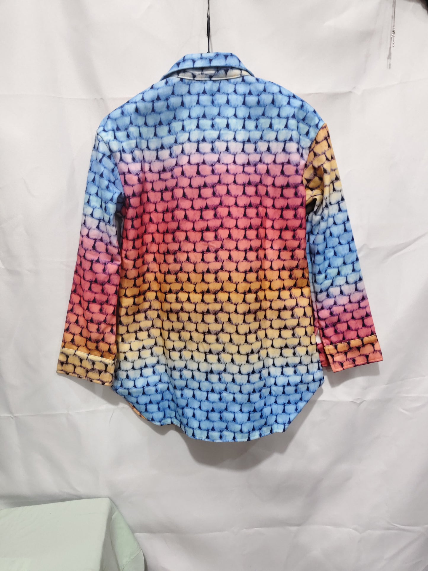 Autumn And Winter Woolen Coat Loose Lapels Breasted Plaid Trench Coat Coat