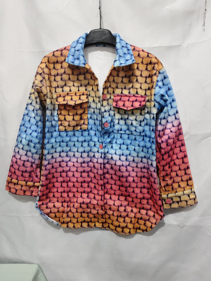 Autumn And Winter Woolen Coat Loose Lapels Breasted Plaid Trench Coat Coat