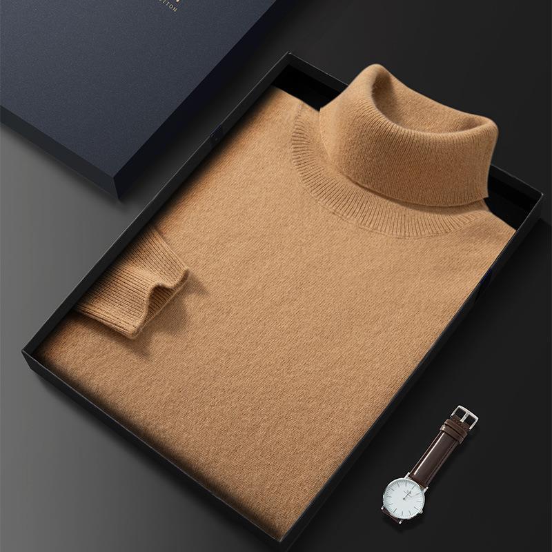 Gustav – Minimalistisk kashmirpolotröja för herr