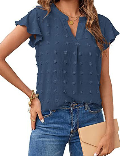 Adisa – Luchtige blouse met reliëfstructuur