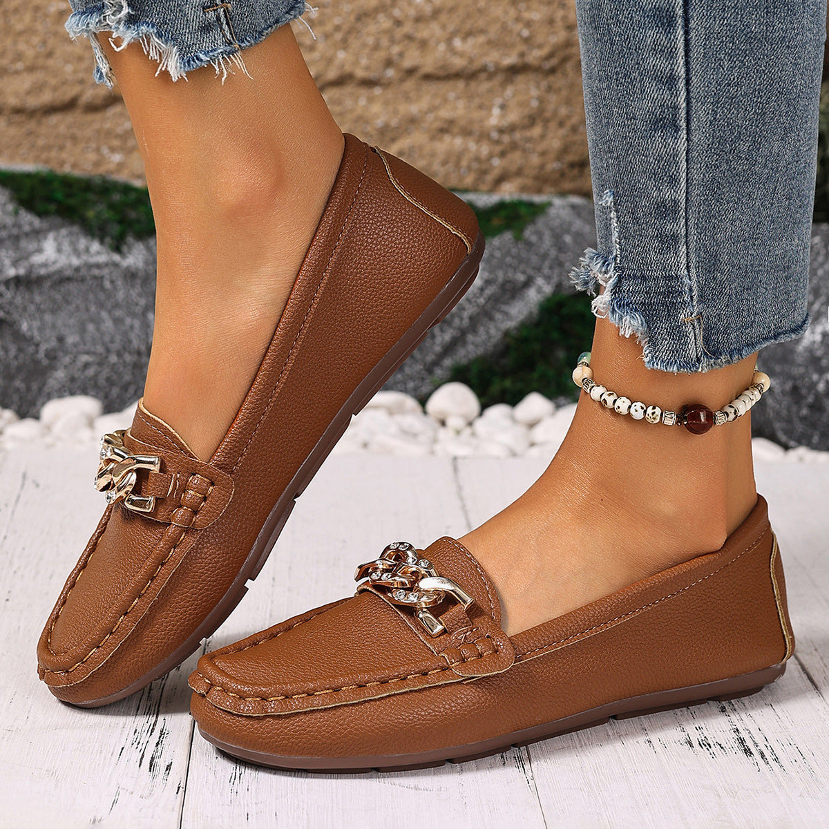 Nadja – Bekväm loafer med raffinerad detalj