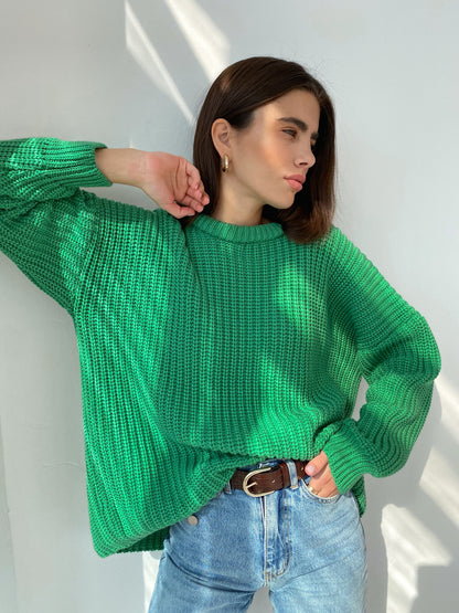 Oversized Sweater Loose Candy Color