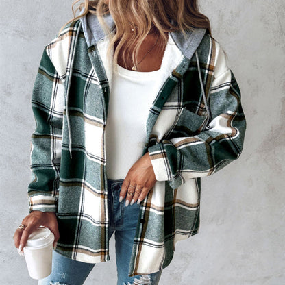Kari – Rutigt huva overshirt