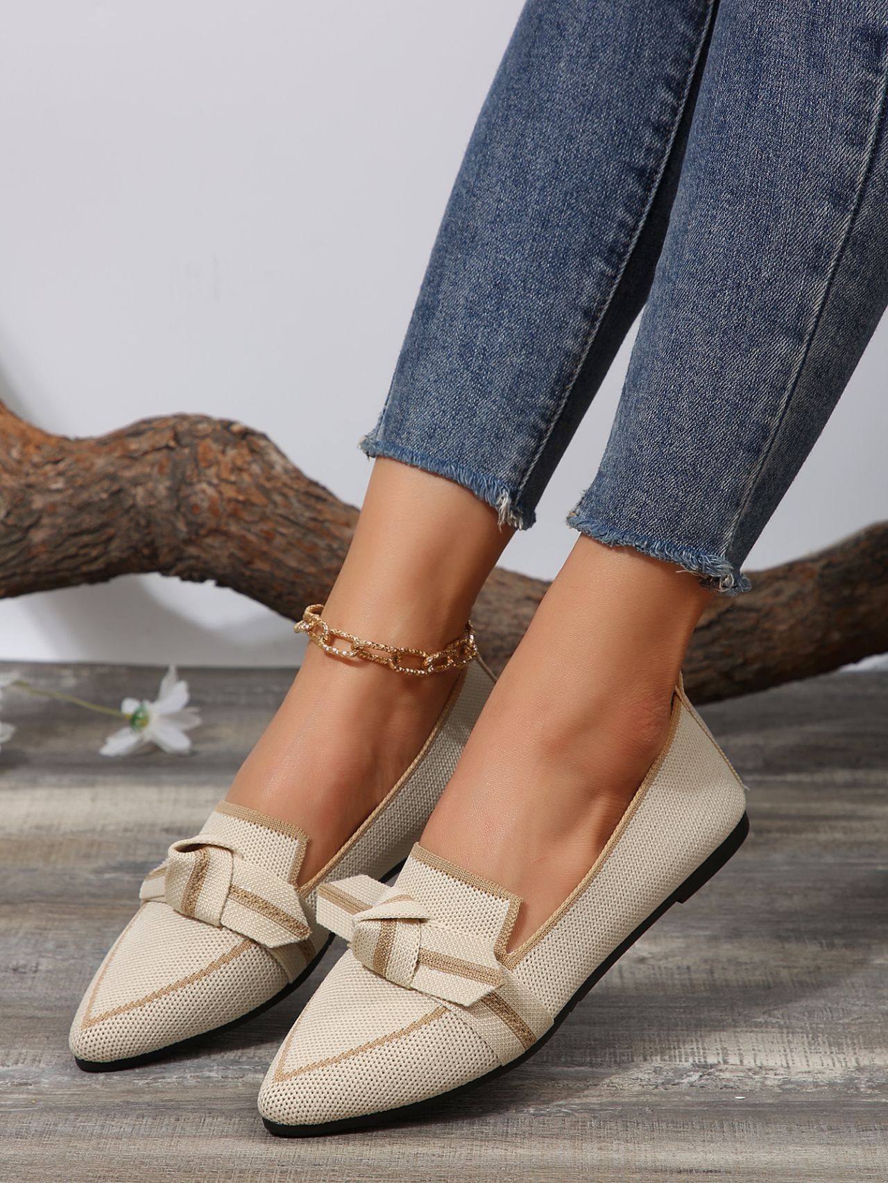 Viona – loafers med knutdetalj